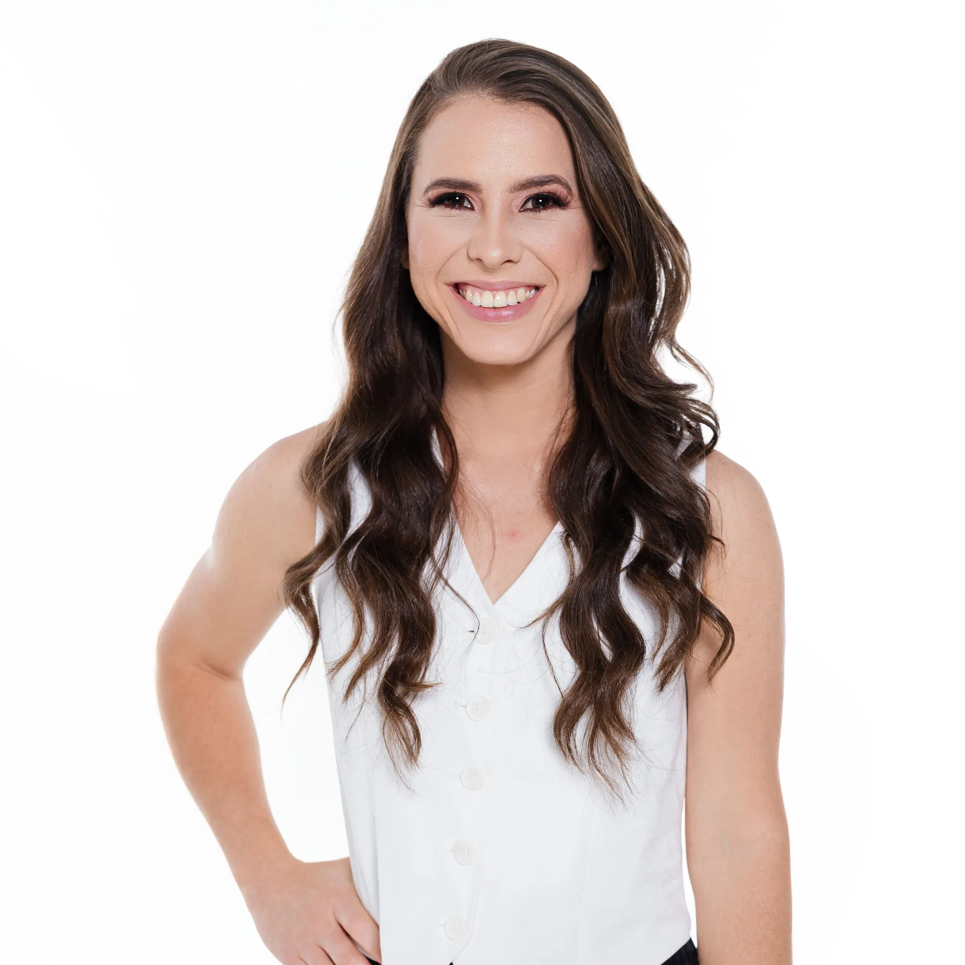 Viviane Schimitberger, nutricionista, sorrindo